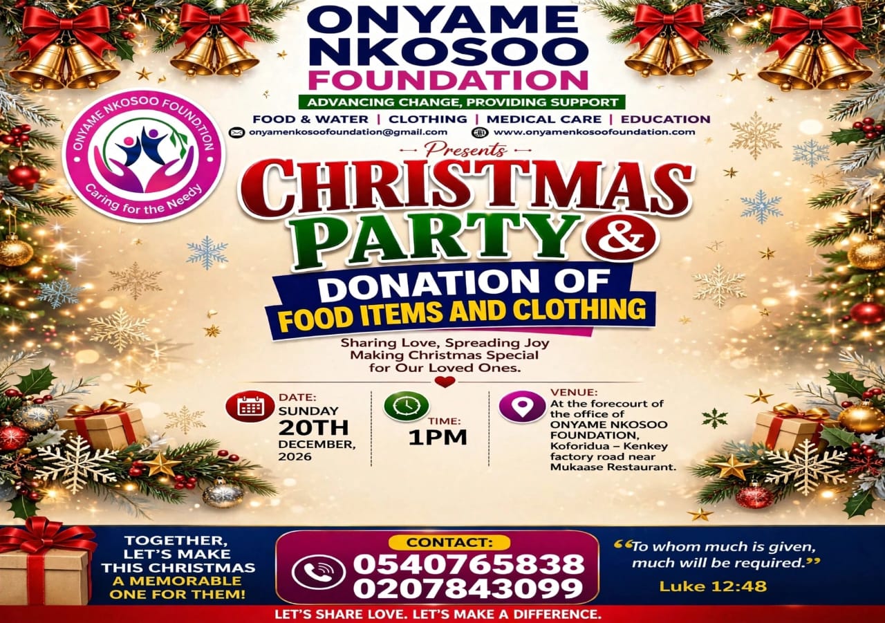 Giving Back with Love: Onyame Nkosoo Foundation Christmas Outreach for the Elderly